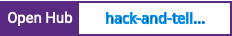 Open Hub project report for hack-and-tell-web