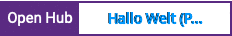 Open Hub project report for Hallo Welt (Python)
