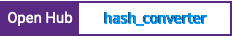 Open Hub project report for hash_converter