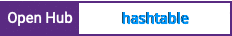 Open Hub project report for hashtable