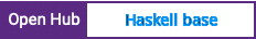Open Hub project report for Haskell base