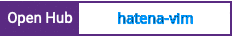 Open Hub project report for hatena-vim