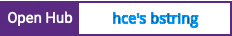 Open Hub project report for hce's bstring