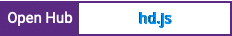 Open Hub project report for hd.js