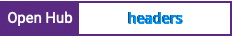 Open Hub project report for headers