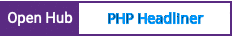 Open Hub project report for PHP Headliner