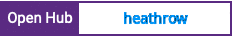 Open Hub project report for heathrow