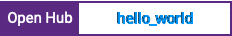 Open Hub project report for hello_world