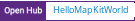 Open Hub project report for HelloMapKitWorld