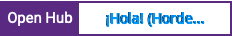 Open Hub project report for ¡Hola! (Hordes of Little Atoms)