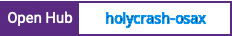 Open Hub project report for holycrash-osax