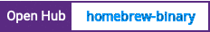 Open Hub project report for homebrew-binary