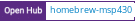 Open Hub project report for homebrew-msp430