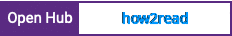 Open Hub project report for how2read