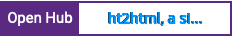 Open Hub project report for ht2html, a simple web templating system