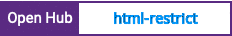 Open Hub project report for html-restrict