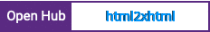 Open Hub project report for html2xhtml