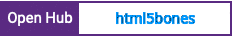 Open Hub project report for html5bones