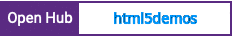 Open Hub project report for html5demos