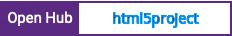 Open Hub project report for html5project