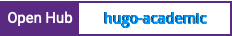 Open Hub project report for hugo-academic
