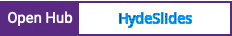 Open Hub project report for HydeSlides