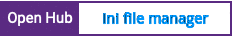 Open Hub project report for Ini file manager