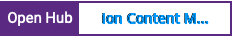 Open Hub project report for ion Content Management System