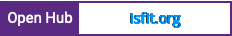 Open Hub project report for isfit.org