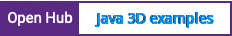 Open Hub project report for Java 3D examples