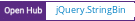 Open Hub project report for jQuery.StringBin