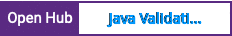 Open Hub project report for Java Validation Framework