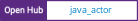 Open Hub project report for java_actor