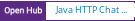 Open Hub project report for Java HTTP Chat Server