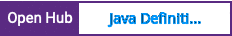 Open Hub project report for Java Definition Manager