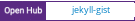 Open Hub project report for jekyll-gist