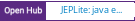 Open Hub project report for JEPLite: java expression parser enlited