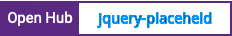 Open Hub project report for jquery-placeheld