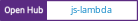 Open Hub project report for js-lambda