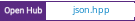 Open Hub project report for json.hpp