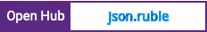 Open Hub project report for json.ruble