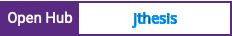 Open Hub project report for jthesis