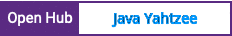 Open Hub project report for Java Yahtzee