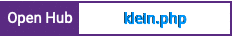 Open Hub project report for klein.php