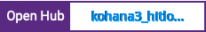 Open Hub project report for kohana3_hitlogger