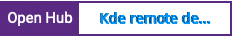 Open Hub project report for Kde remote desktop manager