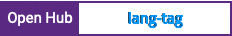 Open Hub project report for lang-tag