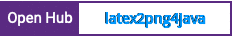 Open Hub project report for latex2png4java