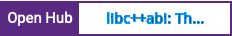 Open Hub project report for libc++abi: The LLVM C++ Standard Library Support