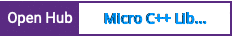 Open Hub project report for Micro C++ Library
